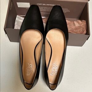 Franco Sarto Black Flats for Women